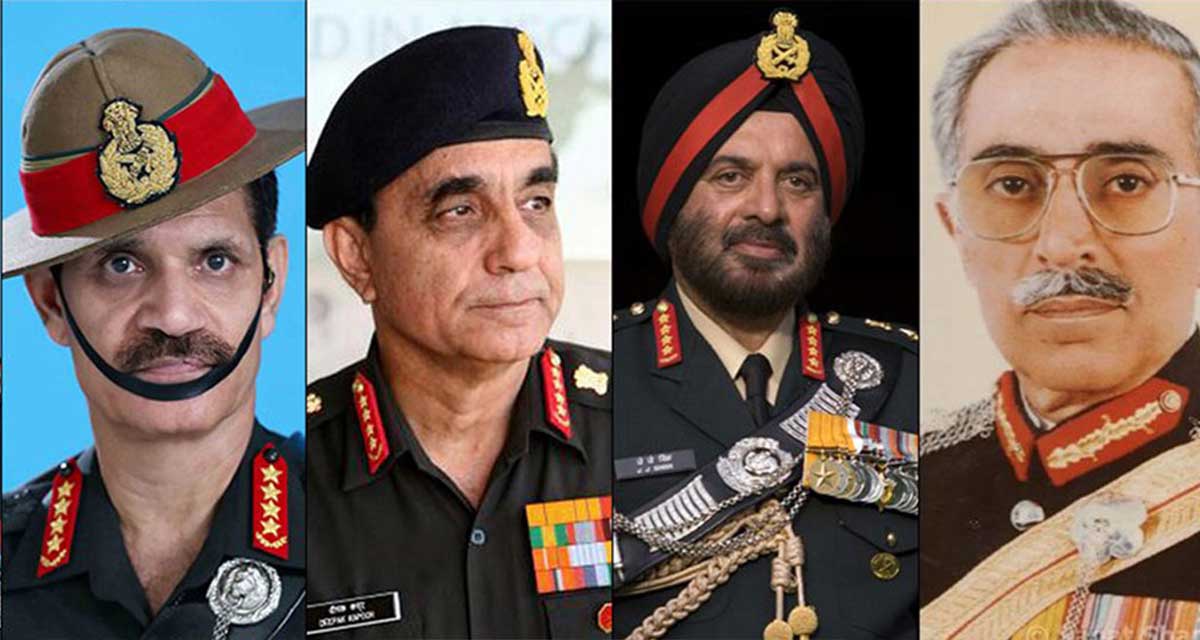 नेपाली सेनाले बोलायो चार भारतीय पूर्व सेना प्रमुख